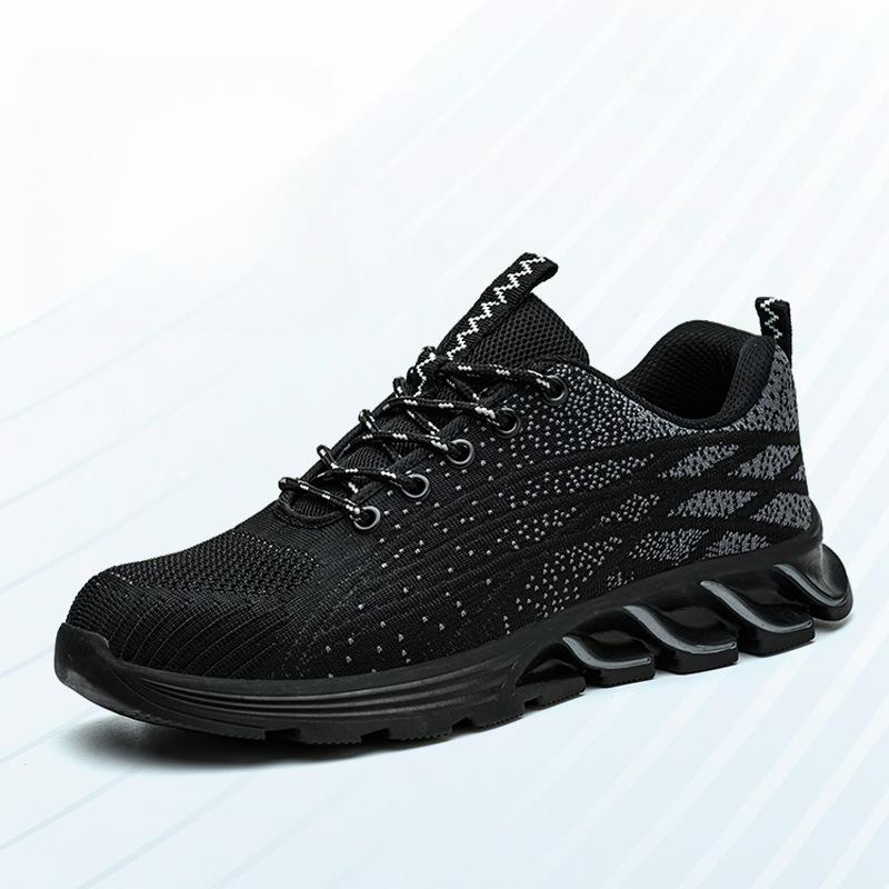 Fashion High Quality Mens Sneakers Anti-smash Puncture-Proof Men Work Safety Shoes Outdoor Indestructible Non-slip Running Shoes Plus 46