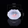 1x Crystal Candle Holder Seven-Colored Lotus Incense Burner Multi-functional Butter Lamp for Home Decor Onrmanets Ashtray 7