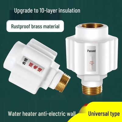 Universal Electric Water Heater Safety Set with Anti-Leakage Insulation and Firewall Connector