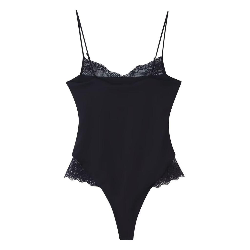 Nylon Lace Bodysuit for Women - European & American Style