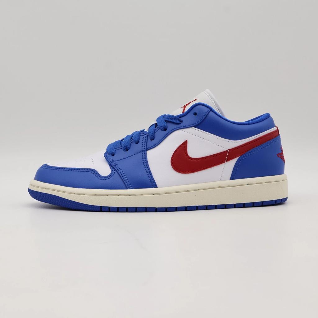 DC0774-416 Nike Air Jordan 1 Low Sport Blue Gym Red Sail White (Women's)