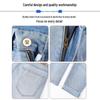 Loze Men's Tencel Cool-Feel Straight Cropped Jeans