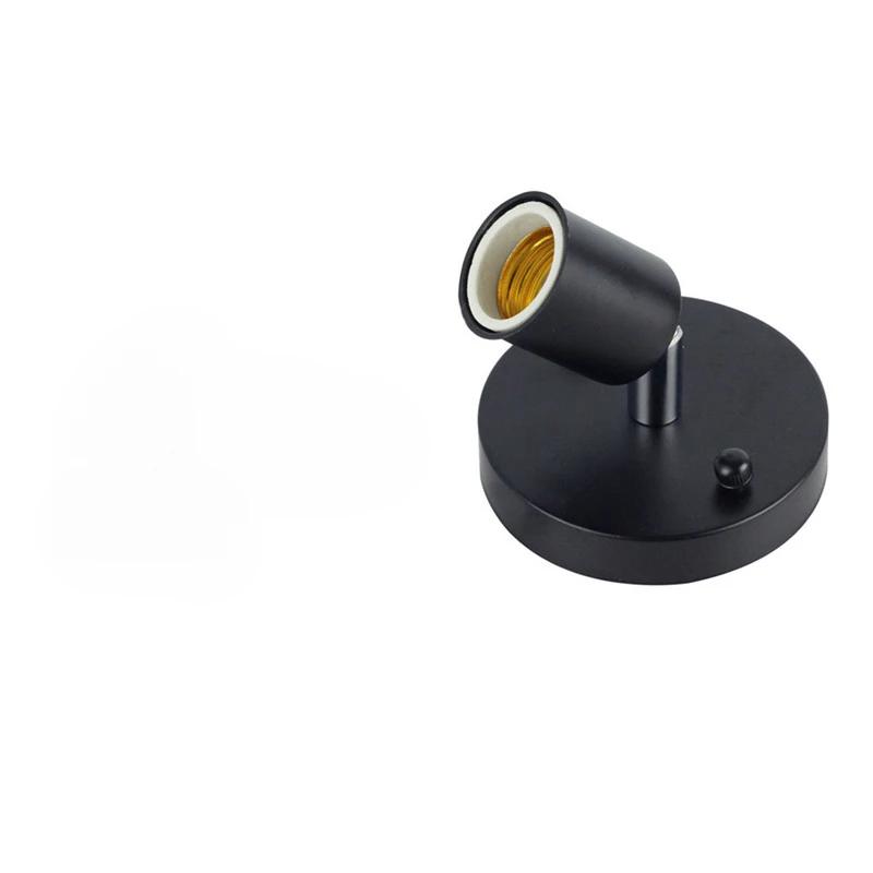 

Вращающийся настенный светильник с регулировкой яркости на 360 градусов, устанавливаемый на поверхность, с лампочкой E27 мощностью 5 Вт, 7 Вт, 9 Вт, сменный настенный светильник для крыльца NO Bulb чёрный