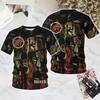 Rock Band Slayer 3D Print T-shirt Men Women Fashion Casual Oversized Short Sleeve Tops Tees Skull T Shirt Men Clothes Plus Size