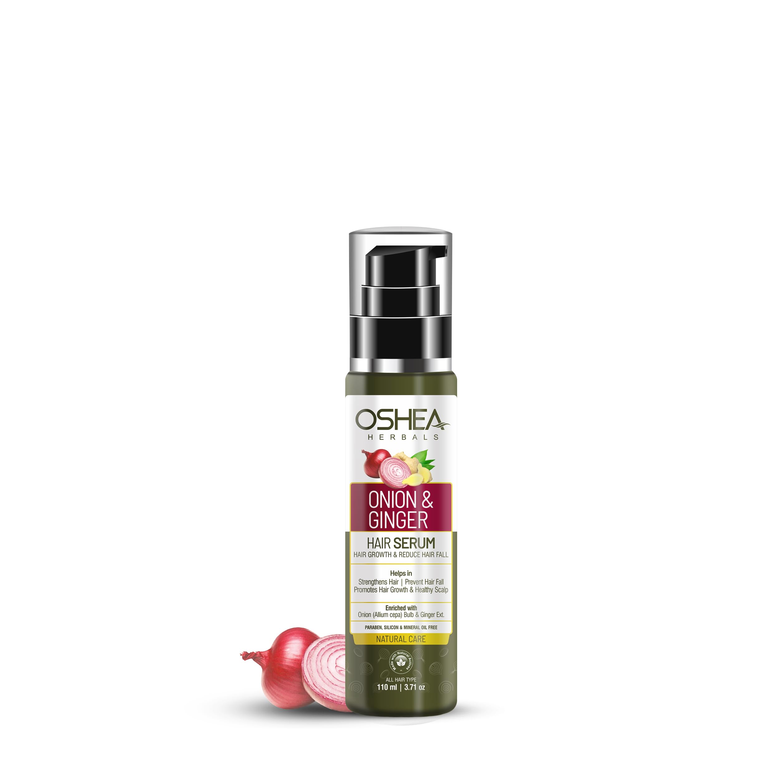 Oshea Herbals Natural Hair Growth Serum | Strengthens Hair, Prevent Hair Fall & Promotes Hair Growth with Healthy Scalp | Enriched with Onion Bulb