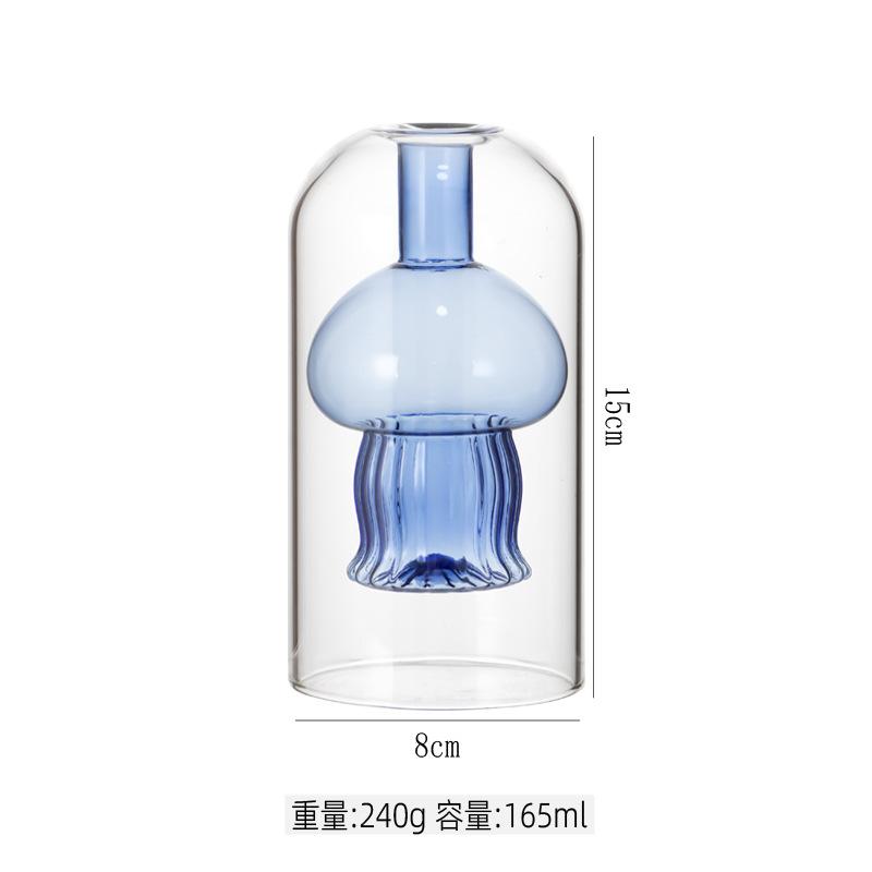 

Glass Candlestick Cartoon Jellyfish Candle Holder Ocean Scented Bottle Essential Oil Candle Stick Holder Home Decoration