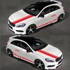 Car WRC Stickers Body Vinyl Decals Stripe For Door Side Hood Rearview mirror Red