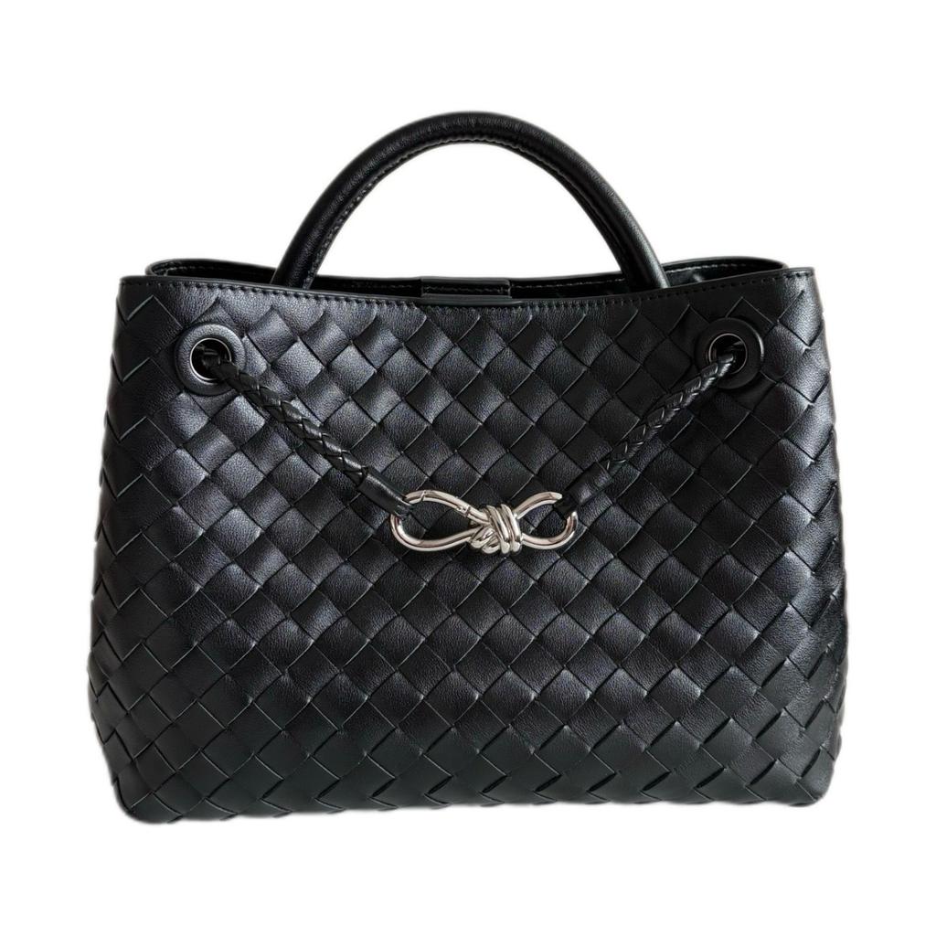 High End Fashion Genuine Leather Women's Handbag Woven Handbag