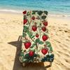 Strawberry Cute Anime Towel For Outdoor Camping Beach Towel Super Absorbent Quick-Drying Summer Towel