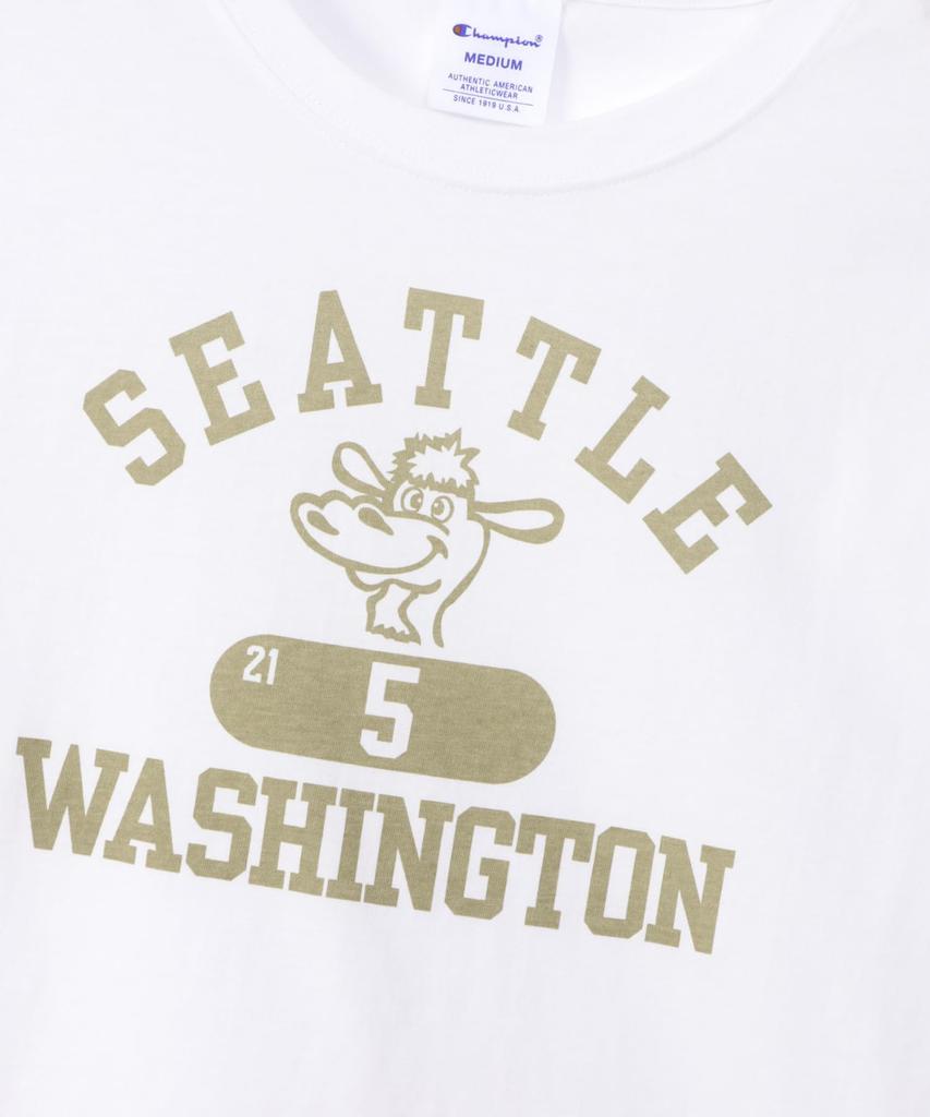 Champion Basic Short Sleeve Cotton USA RelaxFit Graphic Crew Women's T-Shirt, White, 100% Print, Neck, CW-B328