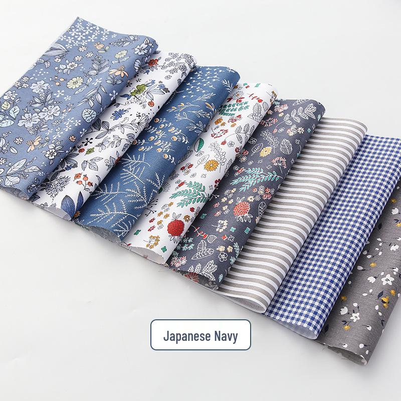 Pure Cotton Patchwork Fabric Set - Printed Fabric Scraps for Doll Clothes & Hair Ties, Handmade DIY Projects