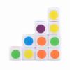 20Pcs Color Dot Dice 6 Colors Right Angle Teaching Dice for Board Games Digital Teaching