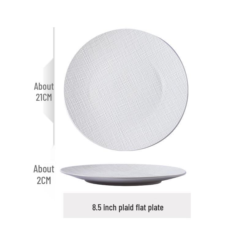 Nordic Minimalist Black & White Ceramic Baking Dish – High-end Display Plate for Influencers, Hotels & Restaurants