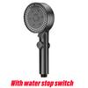 8 Mode Shower Head Water Saving High Pressure Showerhead With Water Stop Switch Handheld Hangable Bathroom Accessories