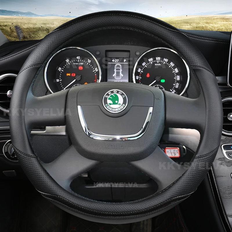 Potah volantu pro Škoda Octavia Superb 2012 Fabia Škoda Octavia a5 2012 2013 Yeti 2009-2013 Auto doplňky
