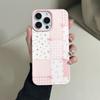 Rosa geblümte Schleifen-Print Handyhülle, geeignet für iPhone 17, 16, 15, Plus, Pro, Max Serie Handys - kann als Geschenk verwendet werden