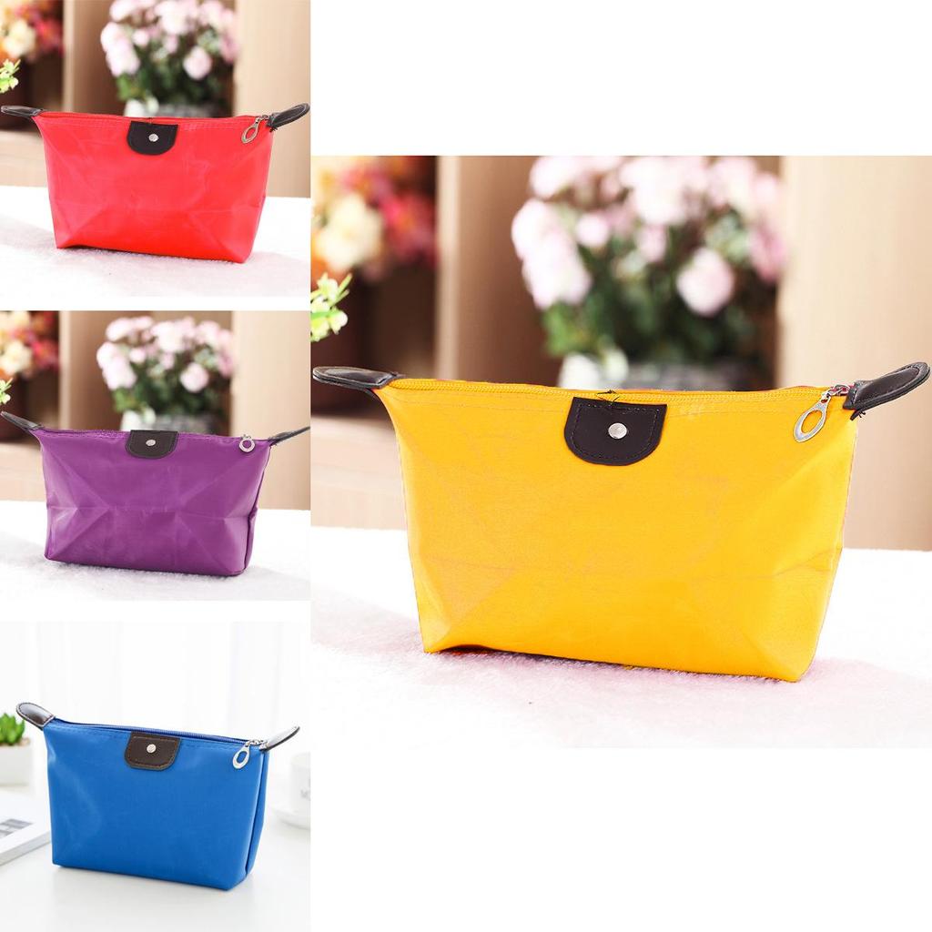 Foldable Water Dumpling Makeup Bag Portable Handheld Travel Cosmetic Organizer For Women