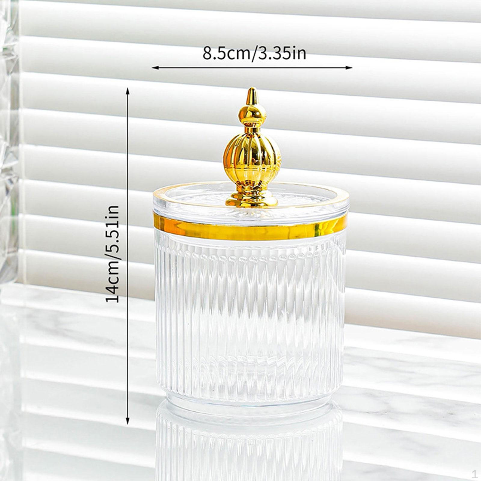 

Ящик для хранения ватных тампонов, канистра для ванной комнаты, пылезащитный универсальный держатель для шариков, банка для конфет transparent