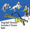 Dog Ball Launcher for Pet, Launch & Fetch Tennis Ball Launcher Dog Toy, Dog Ball Thrower Includes 2 Tennis Balls&Shoulder Strap