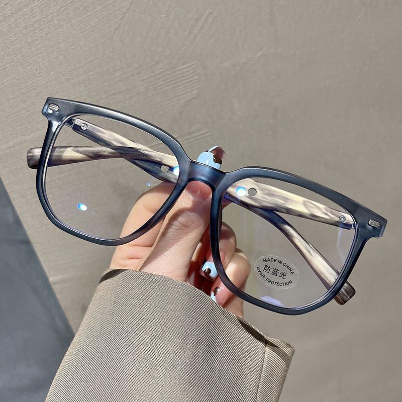 

Женская Мода Оправа для Очков Винтажные Оправы Мужские Ретро Квадратные Дужки с Имитацией Дерева Очки синий