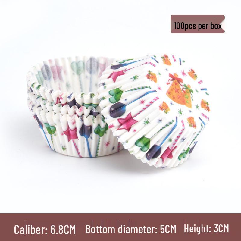 Snowy Niang Oilproof Cartoon Cake Cups - Cupcake Liners & Butter Paper for Baking