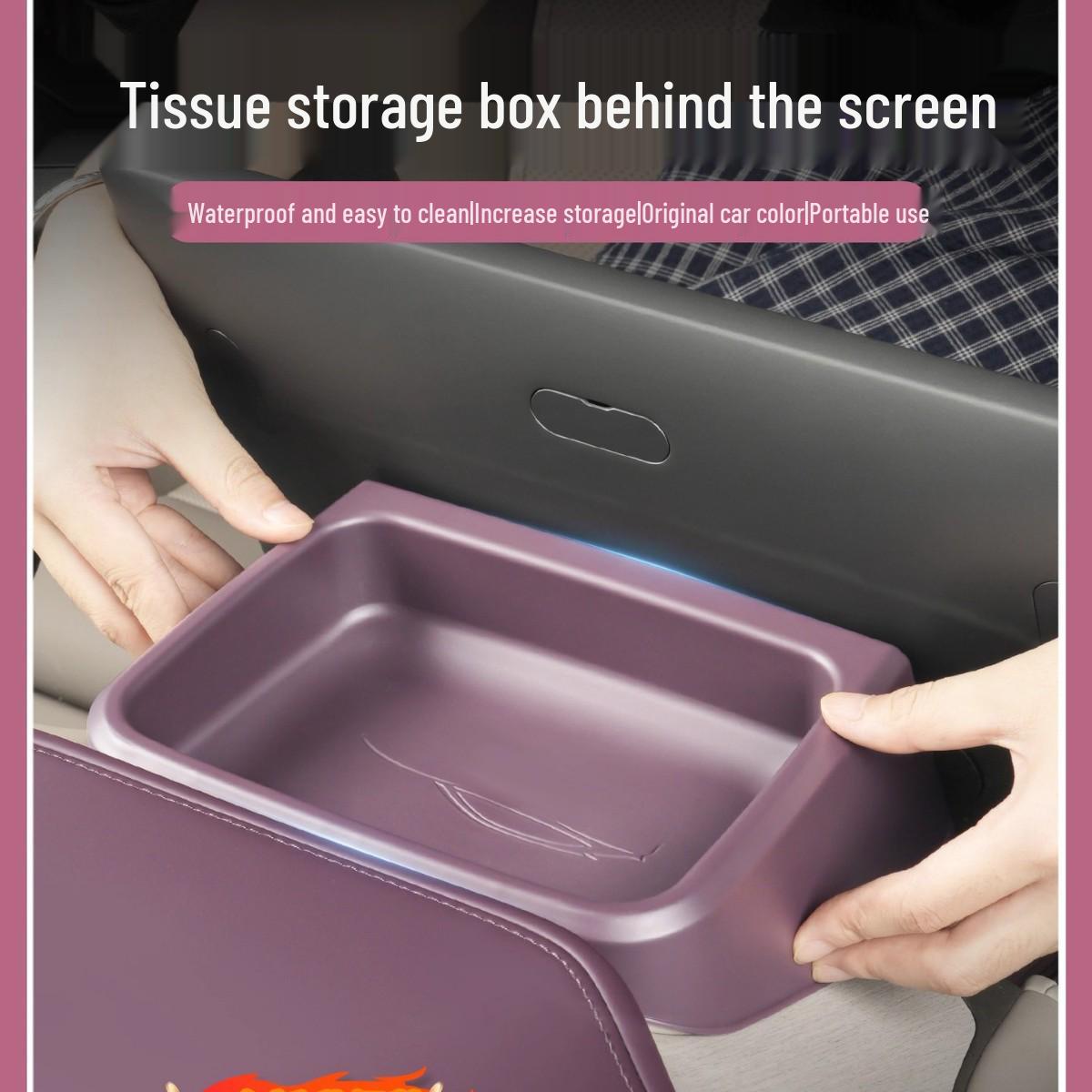 Xiaomi YU7 Dashboard Storage Box - Car Interior Accessory Iris Purple