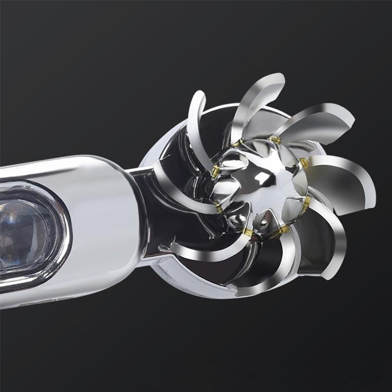 2Pcs/Set High Brightness Daytime Running Light Wind Fan Powered 8 LED Car Light External DRL Running Lights Headlight Lamp