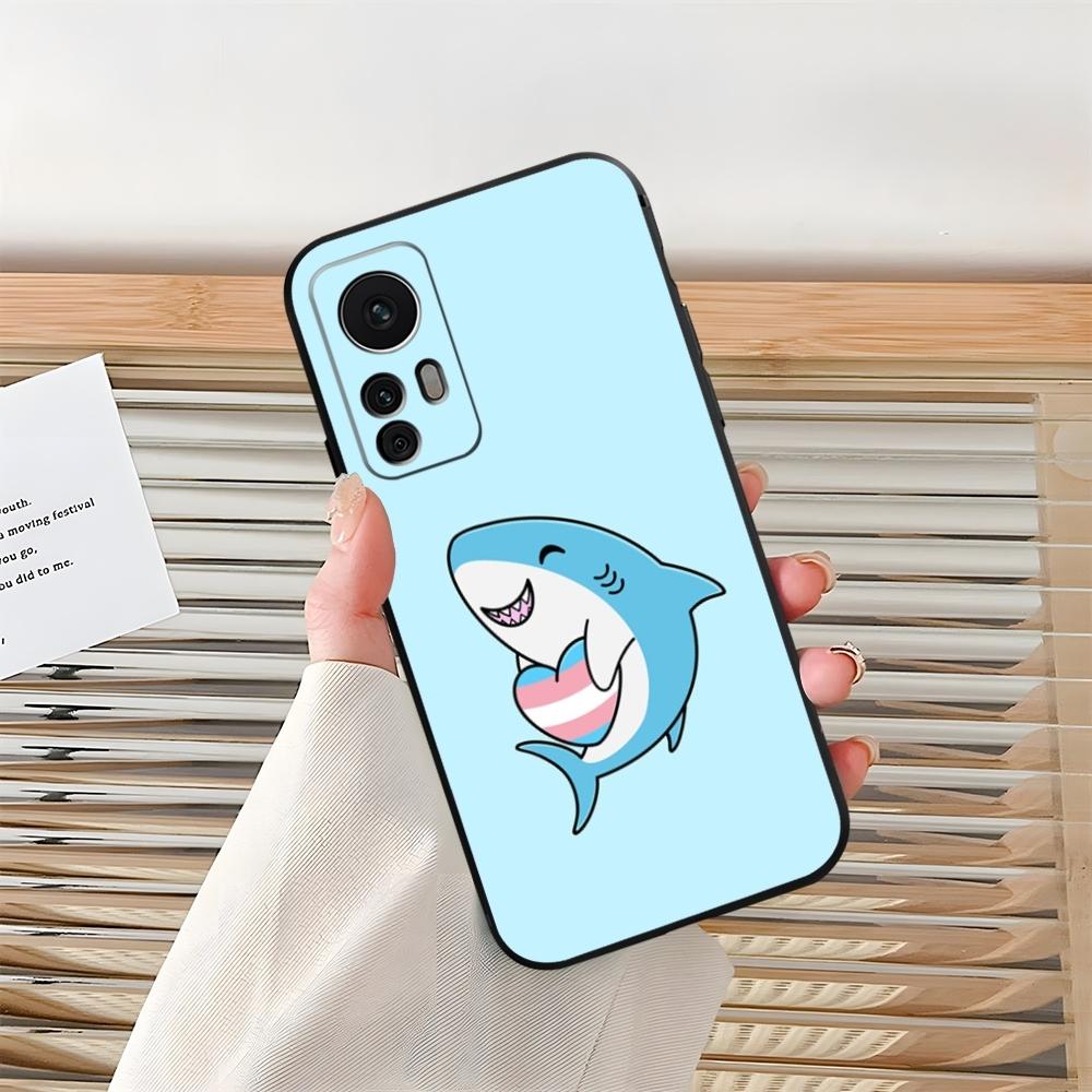 Cartoon Cute Shark Phone Case for Xiaomi Redmi Note 13 14 10 12 Pro POCO F4 F5 X5 Pro 12 13 11T Lite Ultra Shell Coque