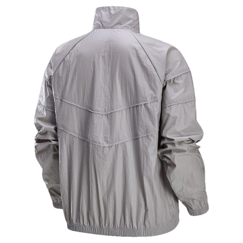 Nike Swoosh Windrunner Loose Woven Fashion Long Sleeve Jacket Women Jackets Light-Iron-Ore Blue-Grey HM9761014