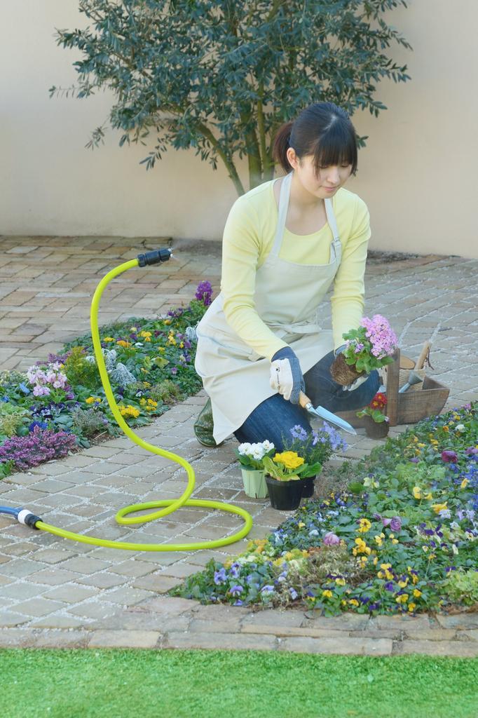 Grüner Lebensnebel Hitzschlagschutz Energieeinsparung Außenbereich Flexibler Schlauch Design Keine Installation Erforderlich Freistehend (Limonengrün) MH-25(LG)