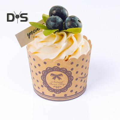Food Grade 50Pcs Muffin Cup No Odor Wood Pulp Paper High Temperature Resistance Cake Wrapper Kitchen Supplies