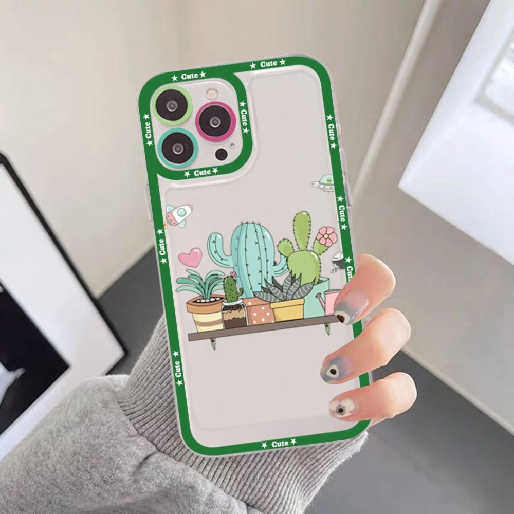 Cartoon Art Summer Cactus Phone Case For Samsung A 10 20 30 70 13 21 32 72 22 51 52 53 71 73 32 4g 32 5g Fundas