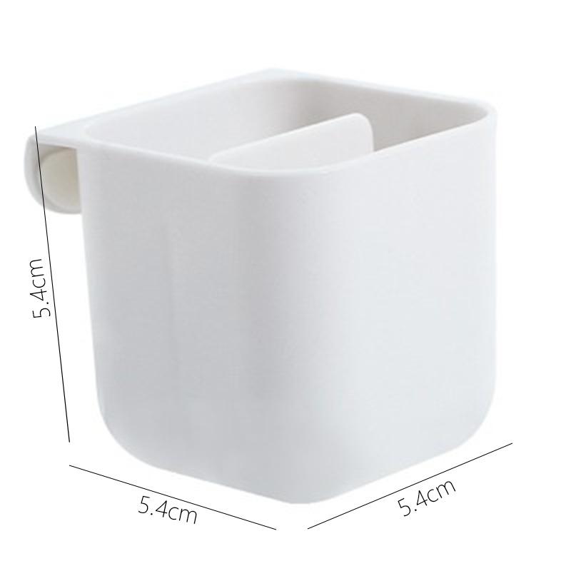 Wall Mounted Storage Box No Punching Tv Remote Control Storage Pen Holder Desk Organizer Multifunction Desk Organizers Shelf