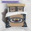 3pcs Duvet Cover Set (1*Duvet Cover + 2*Pillowcase, Without Core),Manchester City FC Print Bedding Set, Bedroom Decor, All‑Season, Birthday Gift