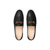 GUCCI Slip On Loafer With Web Black Leather 631619 CQXM0 1060