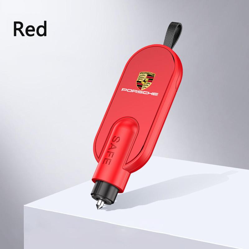 Pro Porsche 911 Cayenne Carrera-GT 928 Panamera Boxster Macan 918 718 Mini Přenosné Bezpečnostní Kladivo Rozbíječ Okna Auta Příslušenství