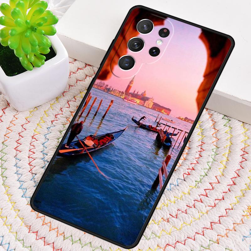

Water City Venice Italy Sunset TPU Phone Case For Samsung Galaxy note 10 pro S26 S25 S24 S23 S22 Ultra Plus S21 FE S20 Cover Galaxy S22 5G