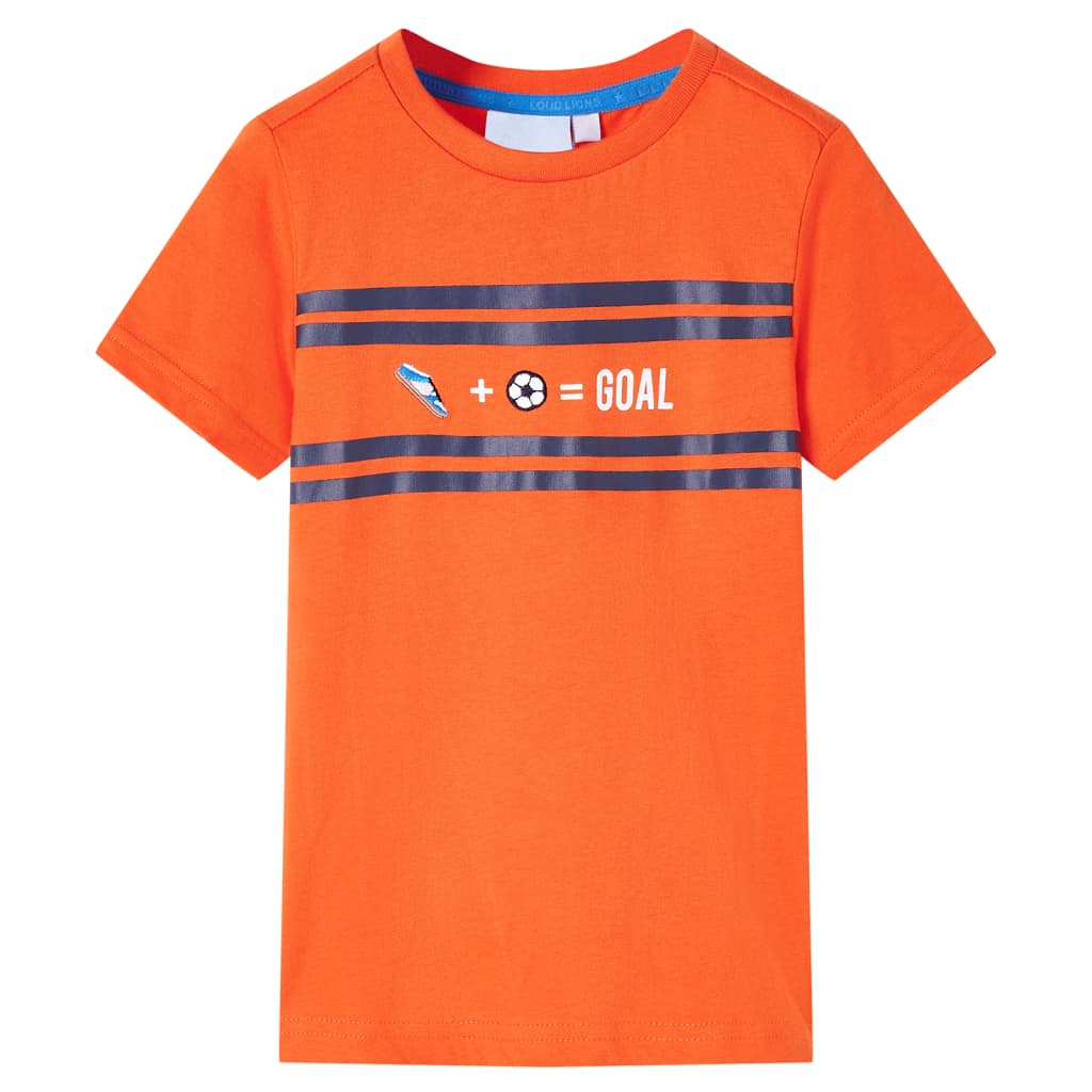 Kids T Shirt In Dark Orange Size 116