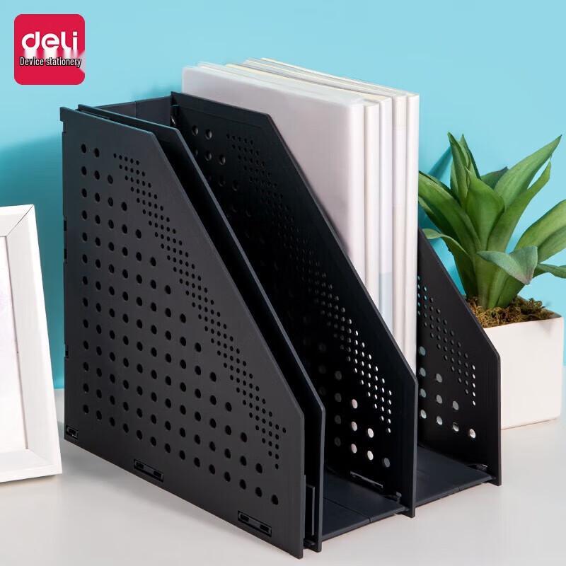 Deli Foldable 3-Tier Office File Holder