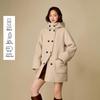 INMAN Alpaca Silk Hooded Double-faced Wool Coat