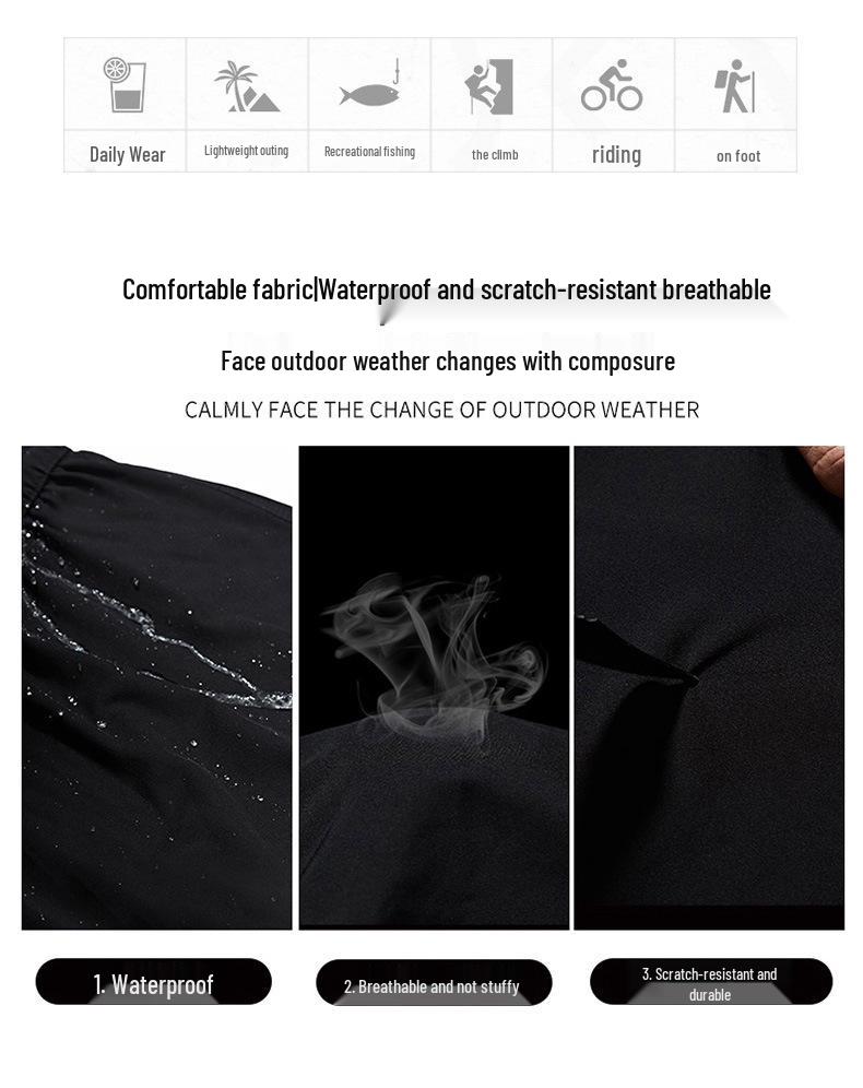 Mountain Couples' 3-in-1 Detachable Fleece-Lined Windproof Hiking Suit