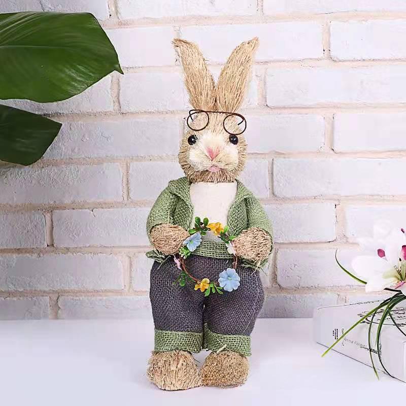 Easter Bunny Cattail Rabbit Ornaments - Home, Mall, and Garden Decor