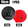 80/90/100mm ABS Car Logo Emblem Front Hood Bonnet Rear Trunk Badge Cover Decoration Sticker Carbon Fiber Texture For Skoda kybf34