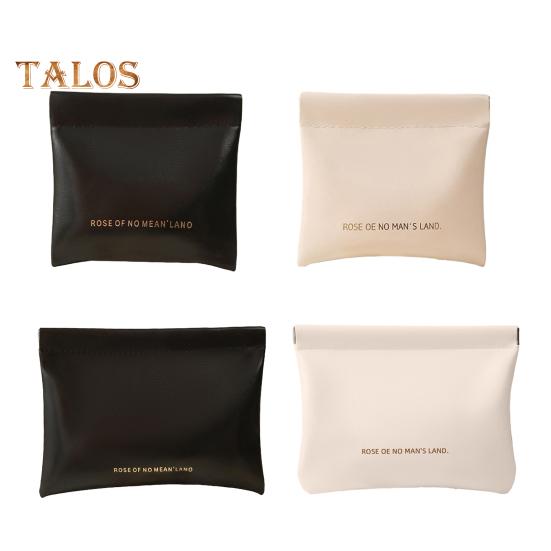 4Pcs Small Makeup Bags Solid Color Wear Resistant Easy To Clean Lipstick Pouch Mini Pocket Coins Headphones Cables Organizer