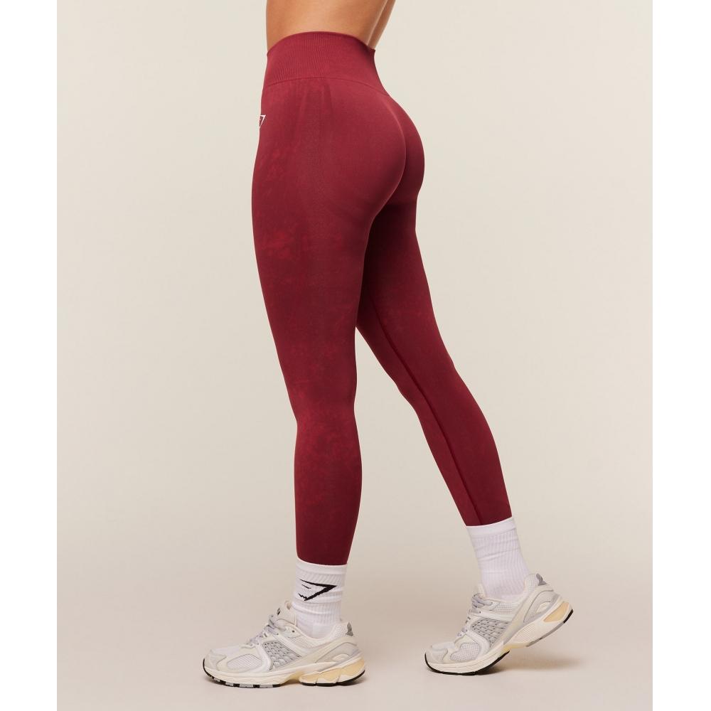 Gymshark Everyday Seamless Washed Legging 2.0 Red Wash B6b8x Rccj