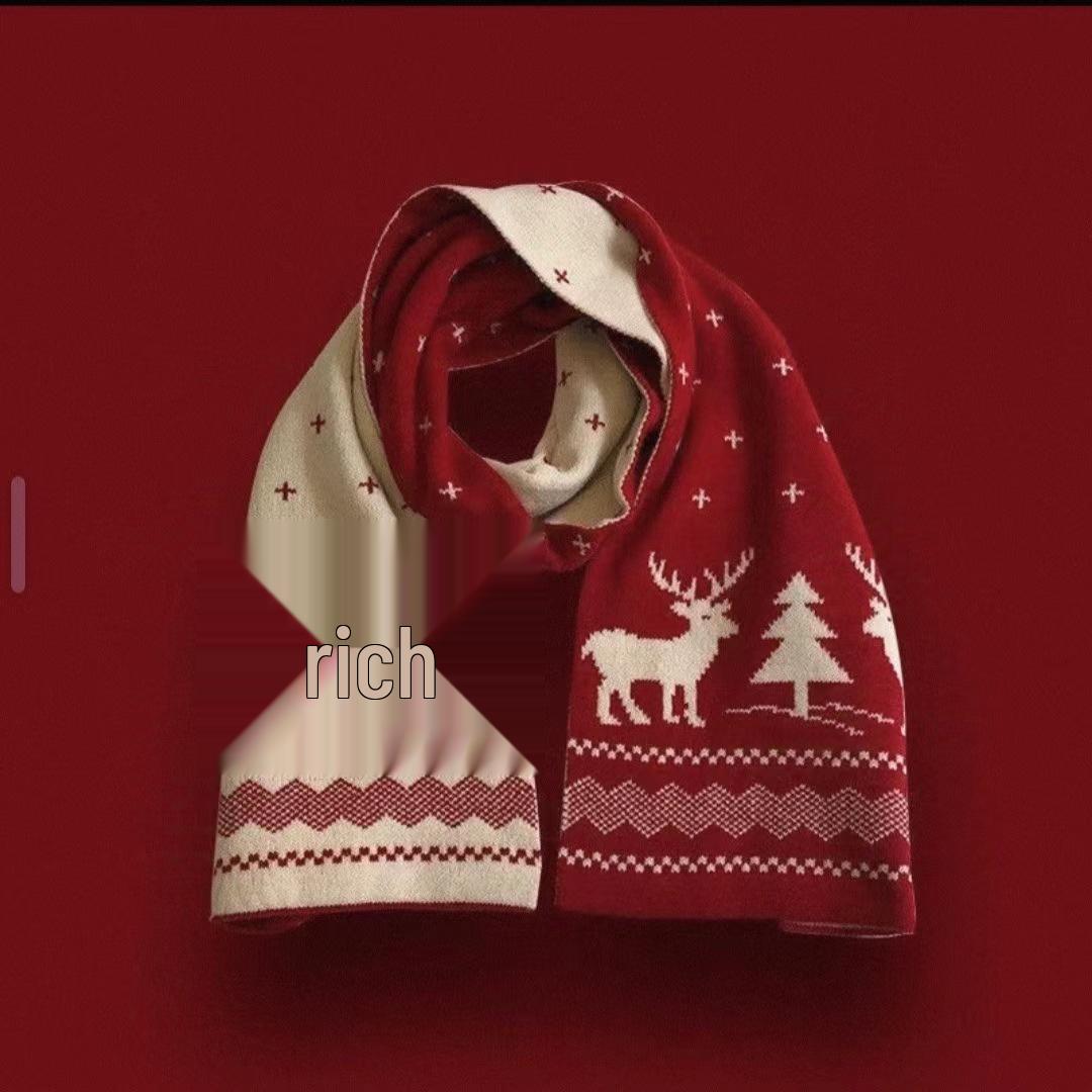 

Korean Style Reindeer Wool Scarf: Autumn & Winter Warmth for Women and Students