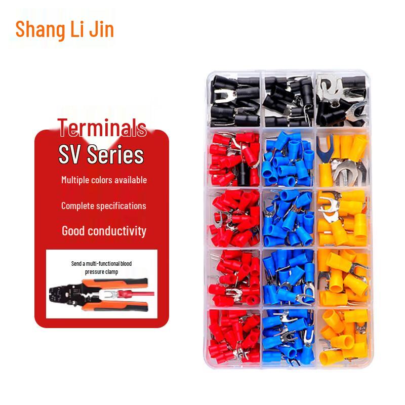 SV Series Pre-Insulated Fork Crimp Terminals & Crimping Plier Kit
