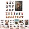 Weihnachts-Blindbox Mit Yak-Tier Acryl-Dekorationen Für Feiertagsbaum-Hänger Und Party-Geschenke