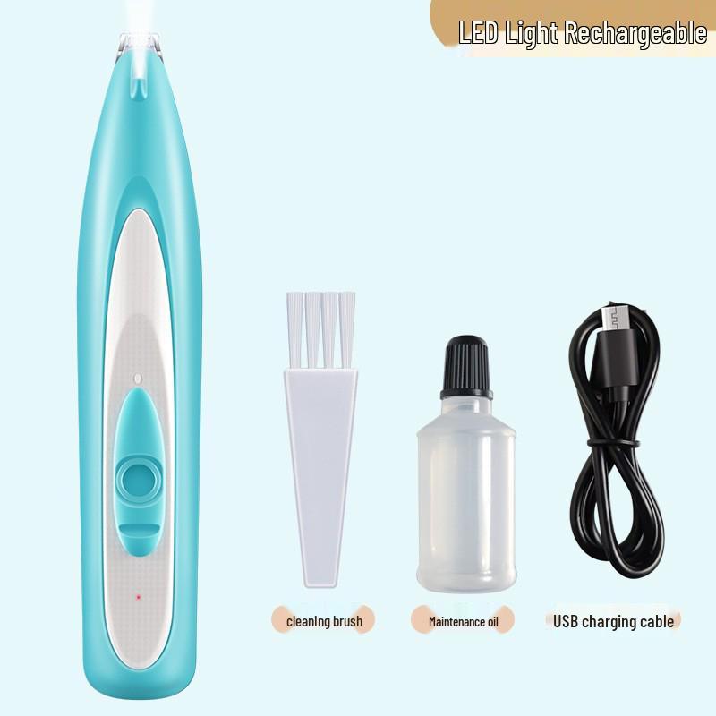 

Electric Pet Paw Hair Shaver and Trimmer with Light 90-Minute Use Time