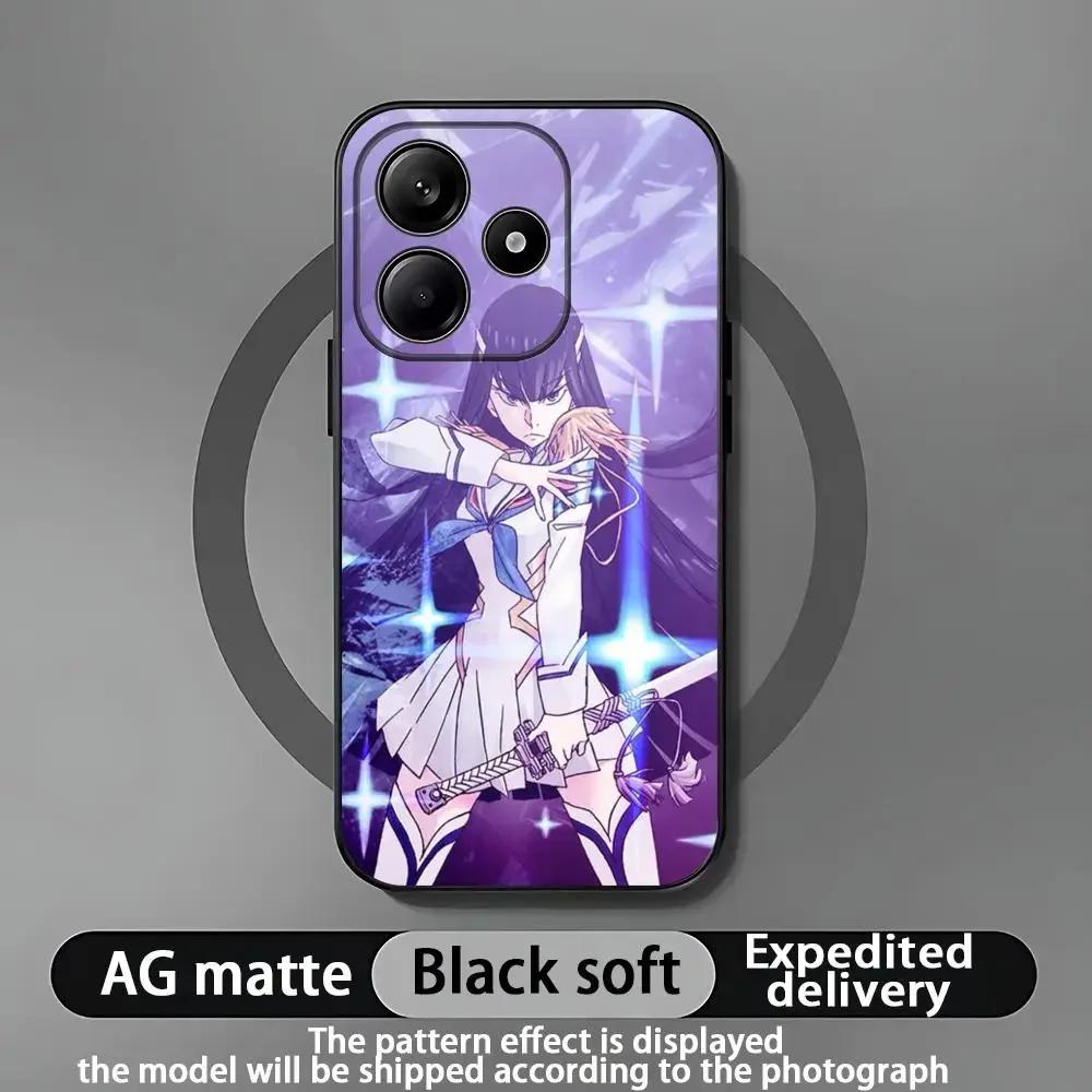 GTTO Anime Kill La Kill Handyhülle Für Xiaomi Redmi Note 14 13 12 11 Pro Plus S 5G 14C A3 Weiche Schwarze Handyhülle